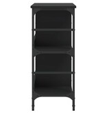 VidaXL Dressoir 102x32x73,5 cm bewerkt hout zwart