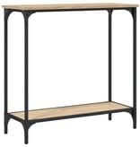 VidaXL Wandtafel 75x30,5x75 cm bewerkt hout sonoma eikenkleurig