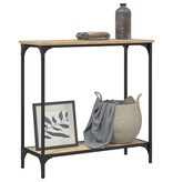 VidaXL Wandtafel 75x30,5x75 cm bewerkt hout sonoma eikenkleurig