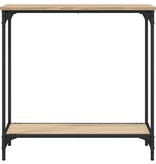 VidaXL Wandtafel 75x30,5x75 cm bewerkt hout sonoma eikenkleurig
