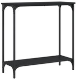 VidaXL Wandtafel 75x30,5x75 cm bewerkt hout zwart