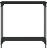 VidaXL Wandtafel 75x30,5x75 cm bewerkt hout zwart