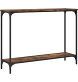 VidaXL Wandtafel 101x30,5x75 cm bewerkt hout gerookt eikenkleurig