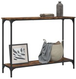 VidaXL Wandtafel 101x30,5x75 cm bewerkt hout gerookt eikenkleurig