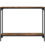 VidaXL Wandtafel 101x30,5x75 cm bewerkt hout gerookt eikenkleurig