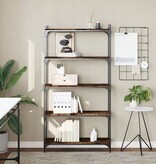 VidaXL Boekenkast 5-laags 80x30x154 cm bewerkt hout gerookt eikenkleur
