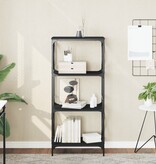 VidaXL Boekenkast 4-laags 59x35x132 cm bewerkt hout zwart