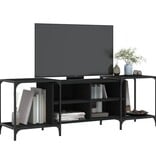 VidaXL Tv-meubel 153x37x50 cm bewerkt hout zwart