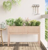 VidaXL Plantenbak met poten 110x31x70 cm massief grenenhout