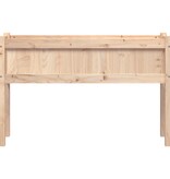 VidaXL Plantenbak met poten 110x31x70 cm massief grenenhout