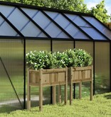 VidaXL Plantenbakken met poten 2 st cm geïmpregneerd hout