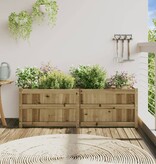 VidaXL Plantenbak 150x50x50 cm geïmpregneerd grenenhout