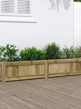 VidaXL Plantenbak 150x31x31 cm geïmpregneerd grenenhout