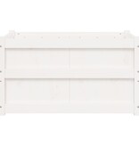 VidaXL Plantenbak 90x50x50 cm massief grenenhout wit