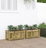 VidaXL Plantenbakken 2 st cm geïmpregneerd hout