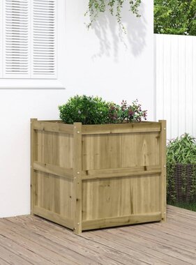 VidaXL Plantenbak 70x70x70 cm geïmpregneerd grenenhout