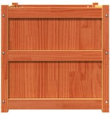 VidaXL Plantenbak 60x60x60 cm massief grenenhout wasbruin