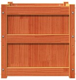 VidaXL Plantenbak 50x50x50 cm massief grenenhout wasbruin