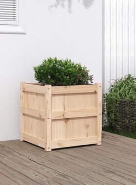 VidaXL Plantenbak 50x50x50 cm massief grenenhout
