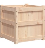 VidaXL Plantenbak 50x50x50 cm massief grenenhout