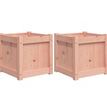 VidaXL Plantenbakken 2 st massief douglashout