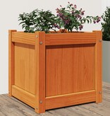 VidaXL Plantenbak 40x40x40 cm massief grenenhout wasbruin
