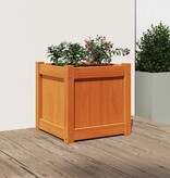 VidaXL Plantenbak 40x40x40 cm massief grenenhout wasbruin