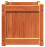 VidaXL Plantenbak 40x40x40 cm massief grenenhout wasbruin
