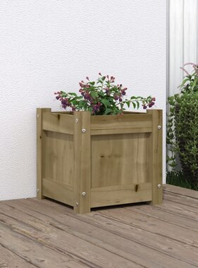 VidaXL Plantenbak 31x31x31 cm geïmpregneerd grenenhout