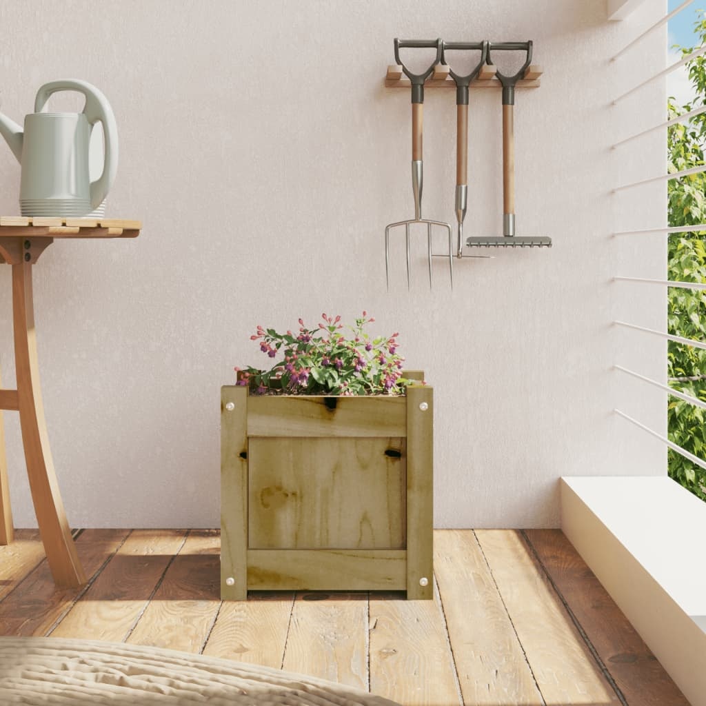 VidaXL Plantenbak 31x31x31 cm geïmpregneerd grenenhout