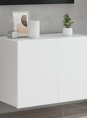 VidaXL Tv-wandmeubel met LED-verlichting 60x35x41 cm wit