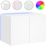 VidaXL Tv-wandmeubel met LED-verlichting 60x35x41 cm wit