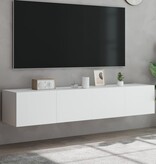 VidaXL Tv-wandmeubels met LED-verlichting 2 st 80x35x31 cm wit
