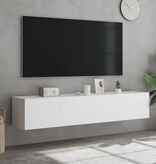 VidaXL Tv-wandmeubels met LED-verlichting 2 st 80x35x31 cm wit