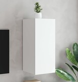 VidaXL Tv-wandmeubel met LED-verlichting 30,5x35x70 cm wit