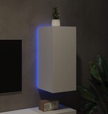 VidaXL Tv-wandmeubel met LED-verlichting 30,5x35x70 cm wit