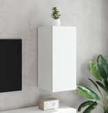 VidaXL Tv-wandmeubel met LED-verlichting 30,5x35x70 cm wit