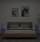 VidaXL Tv-wandmeubels met LED 2 st 30,5x35x30 cm sonoma eikenkleurig