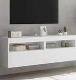 VidaXL Tv-wandmeubels met LED-verlichting 2 st 60x30x40 cm wit