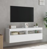 VidaXL Tv-wandmeubels met LED-verlichting 2 st 60x30x40 cm wit