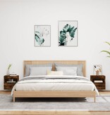 VidaXL Tv-wandmeubels met LED 2 st 40x30x40 cm gerookt eikenkleurig