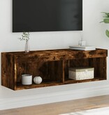 VidaXL Tv-meubel LED-verlichting 100x30x30 cm gerookt eikenkleurig