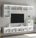 VidaXL Tv-meubel met LED-verlichting 80x30x30 cm wit