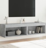 VidaXL Tv-meubels met LED-verlichting 2 st 60x30x30 cm betongrijs