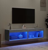 VidaXL Tv-meubels met LED-verlichting 2 st 60x30x30 cm betongrijs