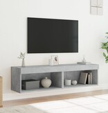 VidaXL Tv-meubels met LED-verlichting 2 st 60x30x30 cm betongrijs