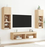 VidaXL Tv-meubel met LED-verlichting 60x30x30 cm sonoma eikenkleurig