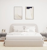 VidaXL Nachtkastjes met LED's 2 st wandgemonteerd grijs sonoma eiken