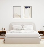 VidaXL Nachtkastjes met LED's 2 st wandgemonteerd gerookt eikenkleurig