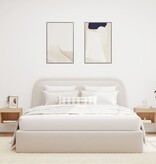 VidaXL Nachtkastjes met LED's 2 st wandgemonteerd sonoma eikenkleurig